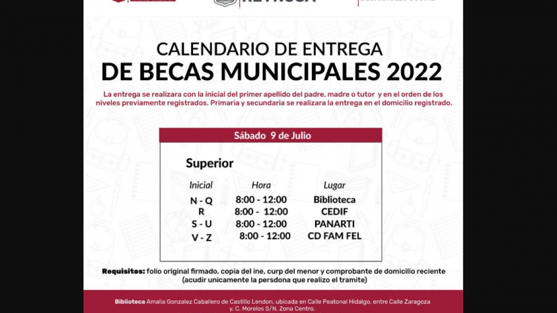 Entrega Gobierno de Reynosa becas municipales
