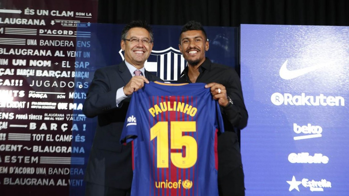 Paulinho Bezerra es presentado como nuevo jugador del Barcelona