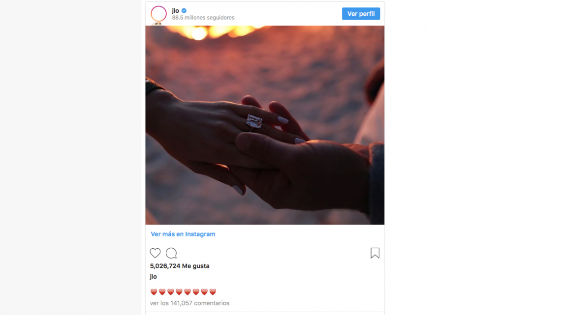 J-Lo y A-Rod se comprometieron