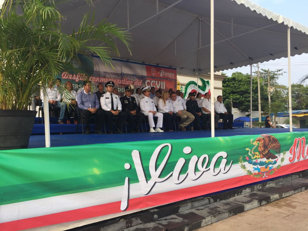 Transcurre sin novedad el desfile cívico militar en Altamira.