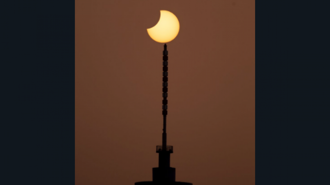 Así fue el primer eclipse solar de 2019