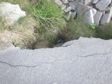 Piden mantenimiento de carretera para evitar accidentes