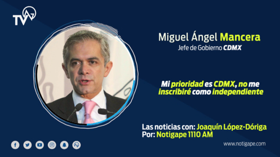 Mi prioridad es CDMX, no me inscribiré como independiente