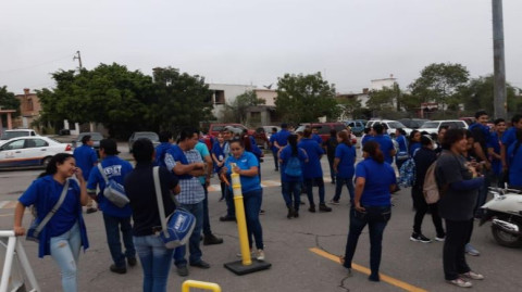 Empleados de maquiladora se manifiestan por trabajar sin medidas sanitarias 