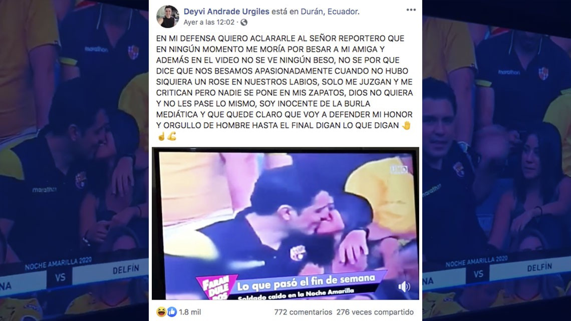 Aficionado de noche amarilla decide hablar