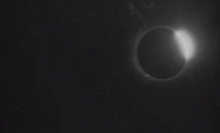 Revelan filmación de un eclipse solar en 1900