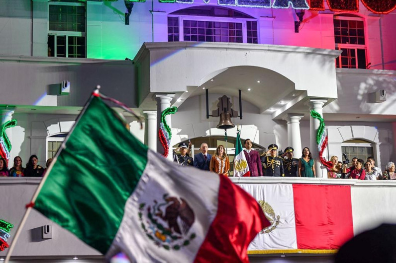 Más de 30 Mil personas celebraron el Grito de Independencia con el Alcalde de Reynosa 