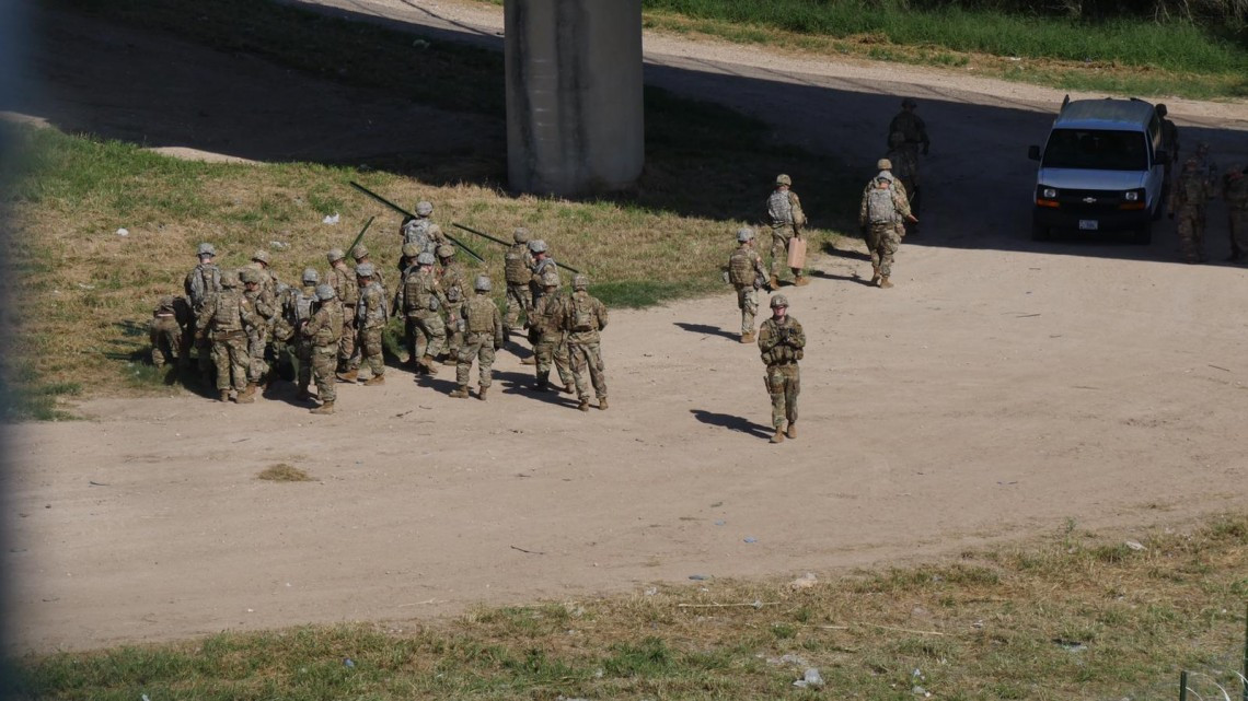 Militares estadounidenses refuerzan seguridad en Puente internacional Reynosa - Hidalgo