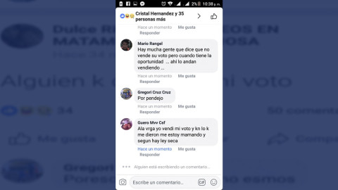 Buscan vender su voto por medio de redes sociales