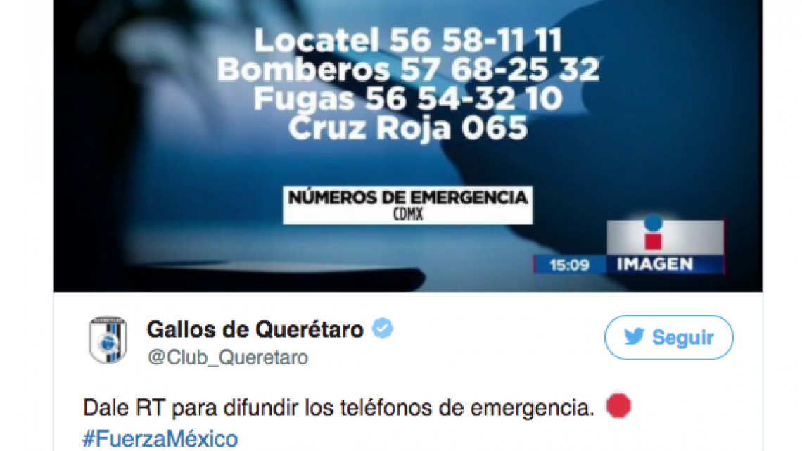 Deportistas se unen para orar por damnificados de sismo 