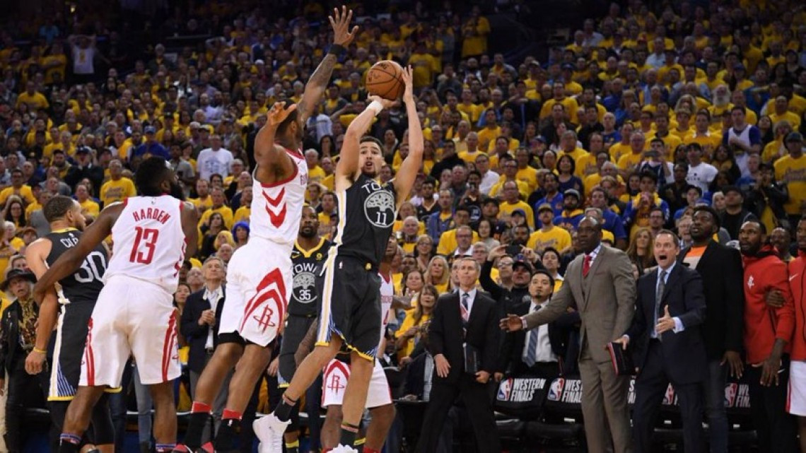Rockets gana a Warriors y pone 2-2 serie final Oeste de la NBA