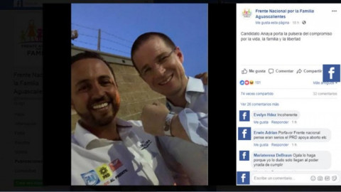 Reales las fotos de Anaya y Meade apoyando al Frente Nacional por la Familia