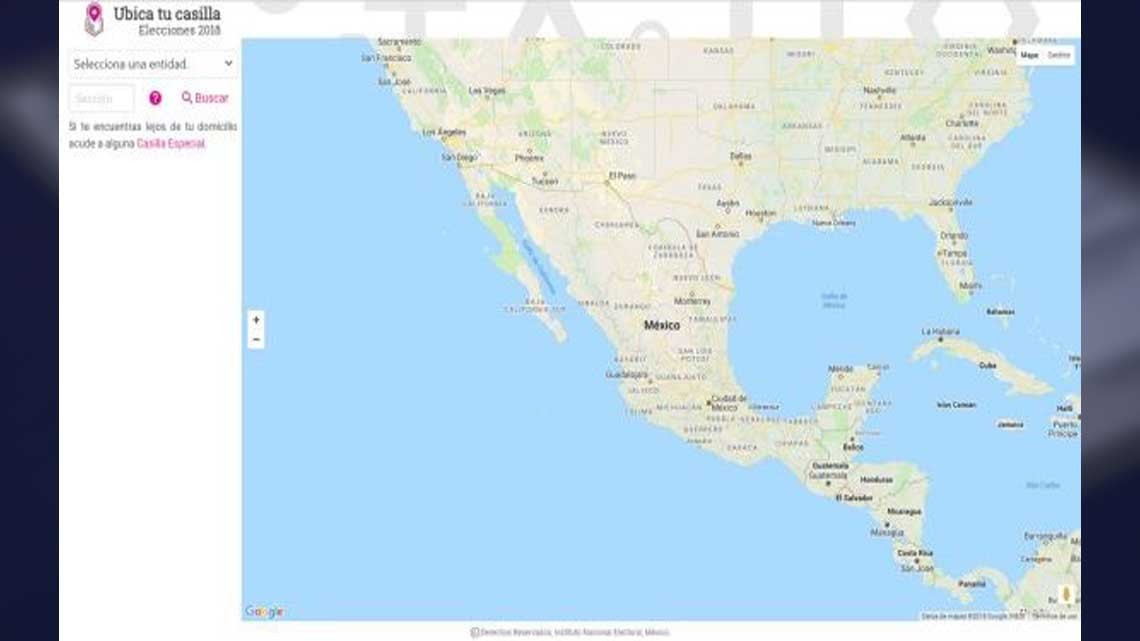 Ubica tu casilla para votar este 1 de julio