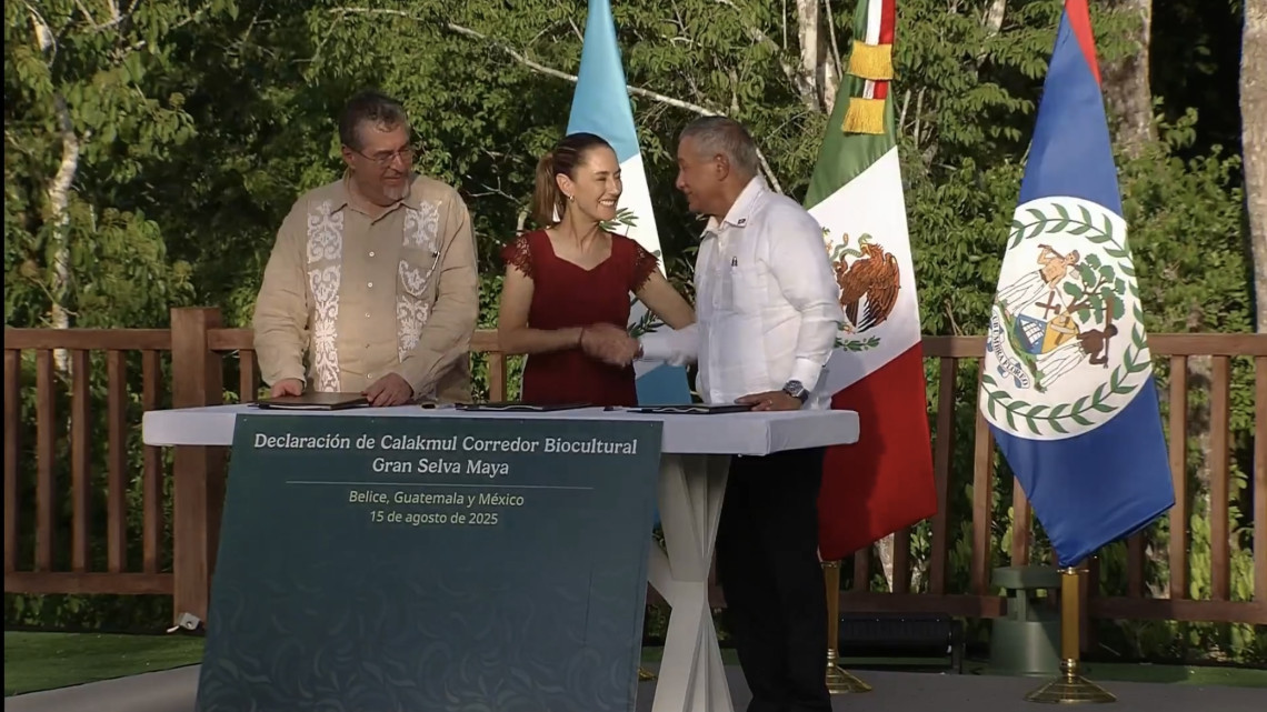 México, Belice y Guatemala firman acuerdo para crear el Corredor Biocultural de la Gran Selva Maya