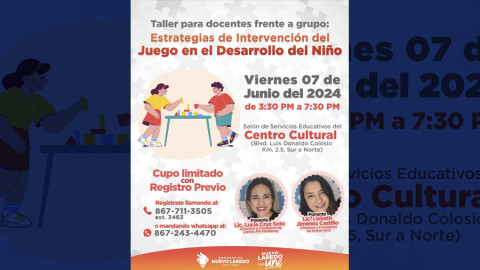  Invita Gobierno Municipal a talleres para fortalecer educación integral de niñas y niños