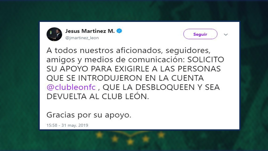 ‘Hackean’ cuenta de twitter del León para anunciar su nuevo fichaje