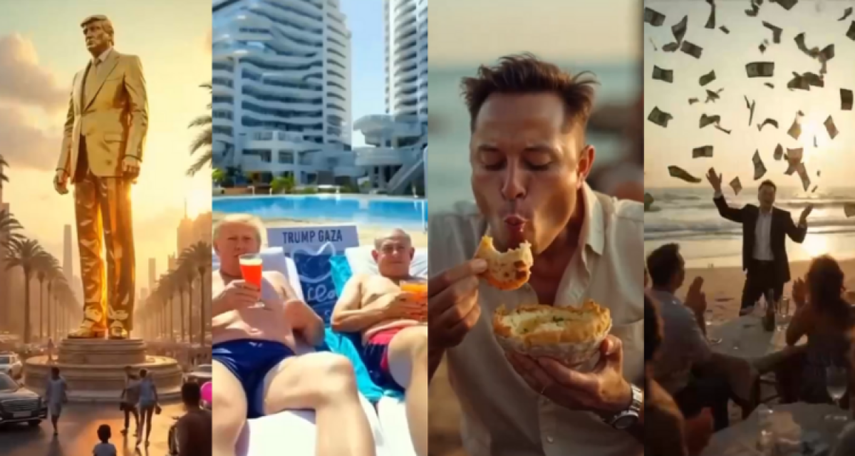 Trump recrea en un vídeo con IA la Gaza que sueña
