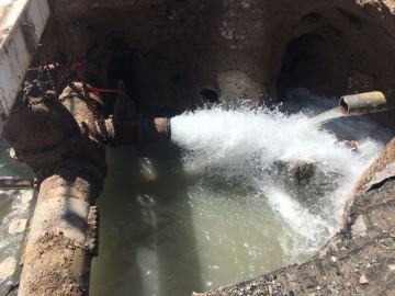 Por reparación en colector Anahuac suspenden suministro de vital líquido