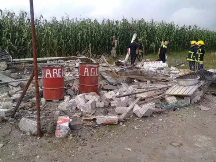 Se registra explosión de polvorín en Amecameca