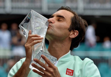 Roger Federer alcanza su título 101 en Miami