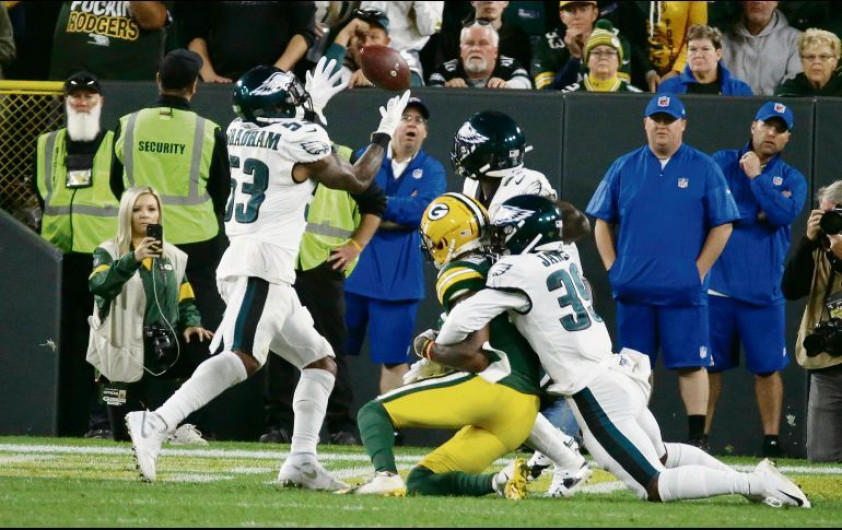 Águilas de Filadelfia obtiene victoria de 34-27 sobre los Packers