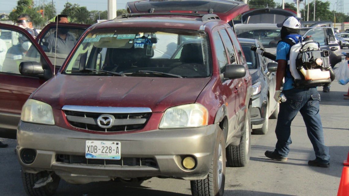 Realiza Tamaulipas desinfección de transporte público y particular para prevenir contagios de COVID-19