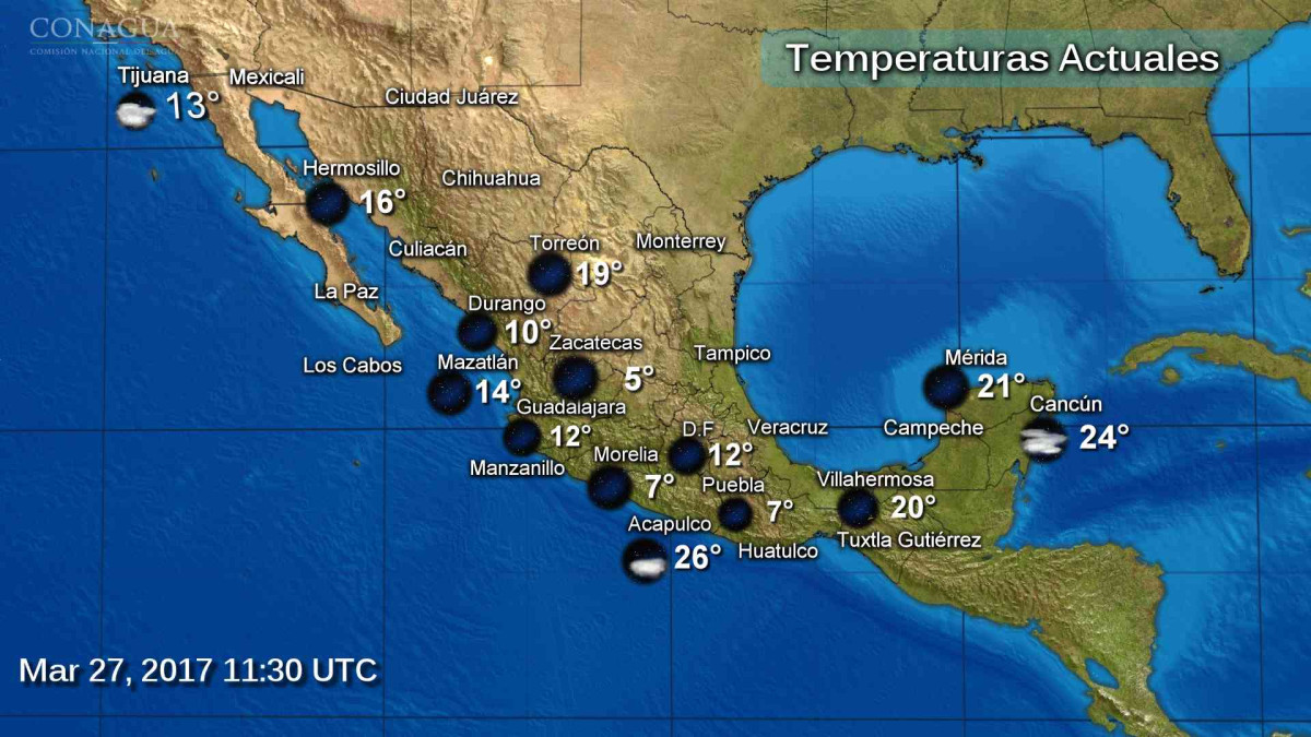 Este lunes lluvias y fuertes vientos afectarán gran parte del país