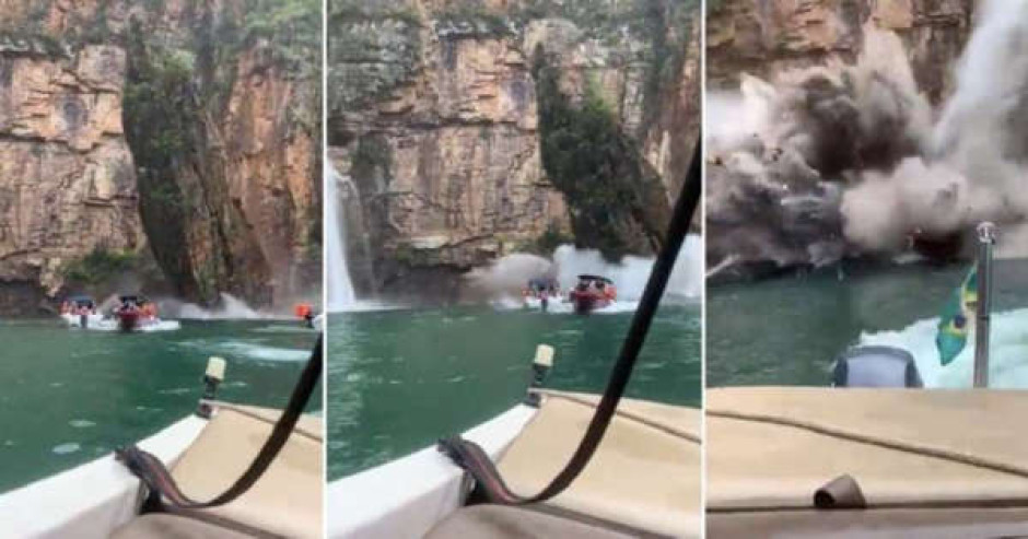 Suben a 10 los muertos tras caída de roca gigante sobre lanchas con turistas en Brasil