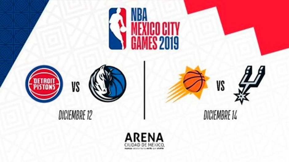 Anuncian dos partidos de NBA en México