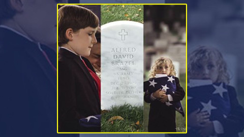 Niños conmueven por gesto en la tumba de su padre