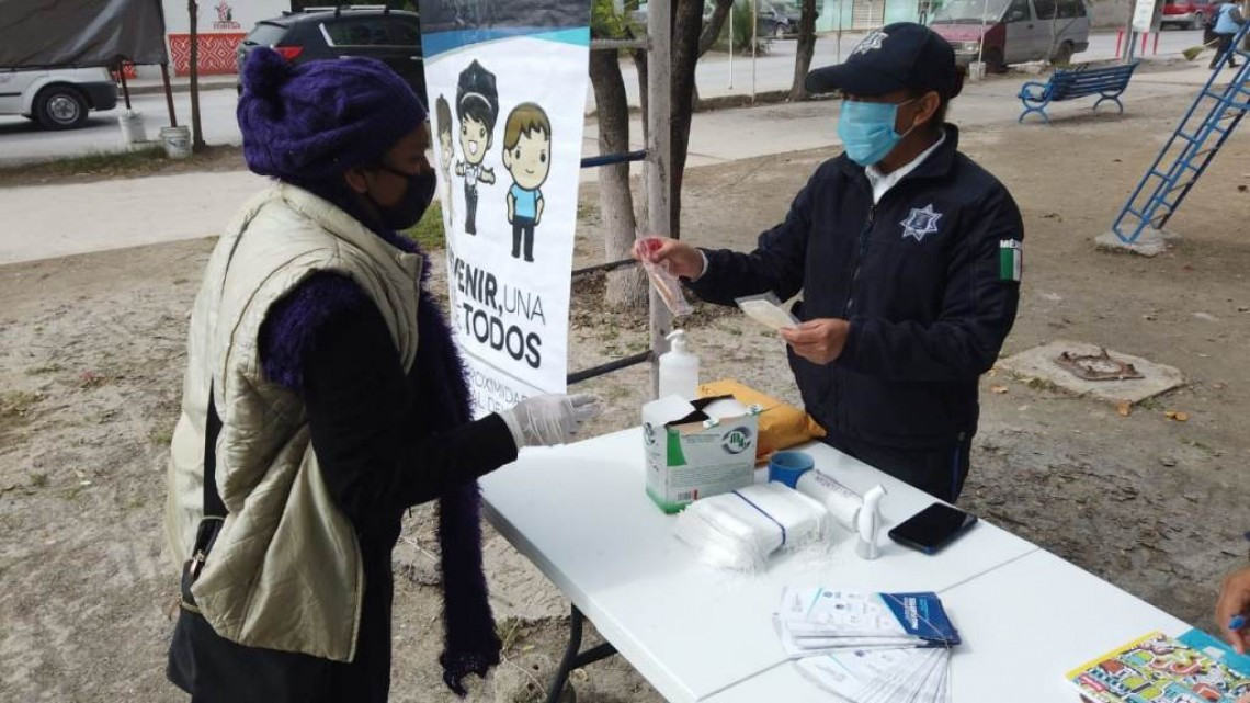 Dentro del programa “Prevenir, una Tarea de Todos”, jóvenes realizaron trabajos de limpieza