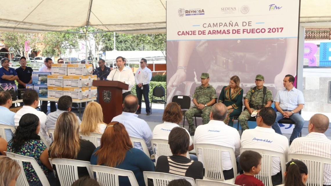 Inaugura Maki Ortiz campaña de Canje de Armas