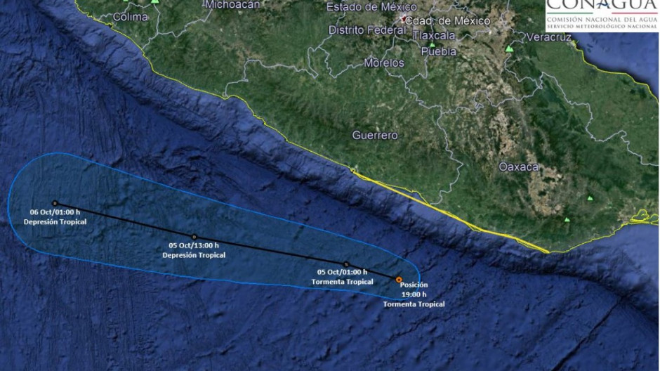 Provoca Ramón lluvias en Guerrero, Oaxaca y Michoacán