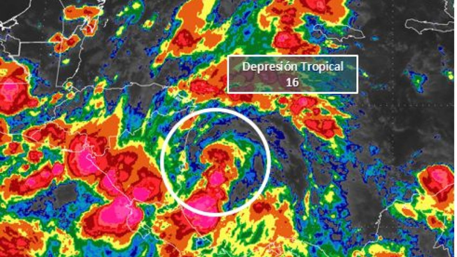 Avanza Ramón como depresión tropical hacia el suroeste de Acapulco