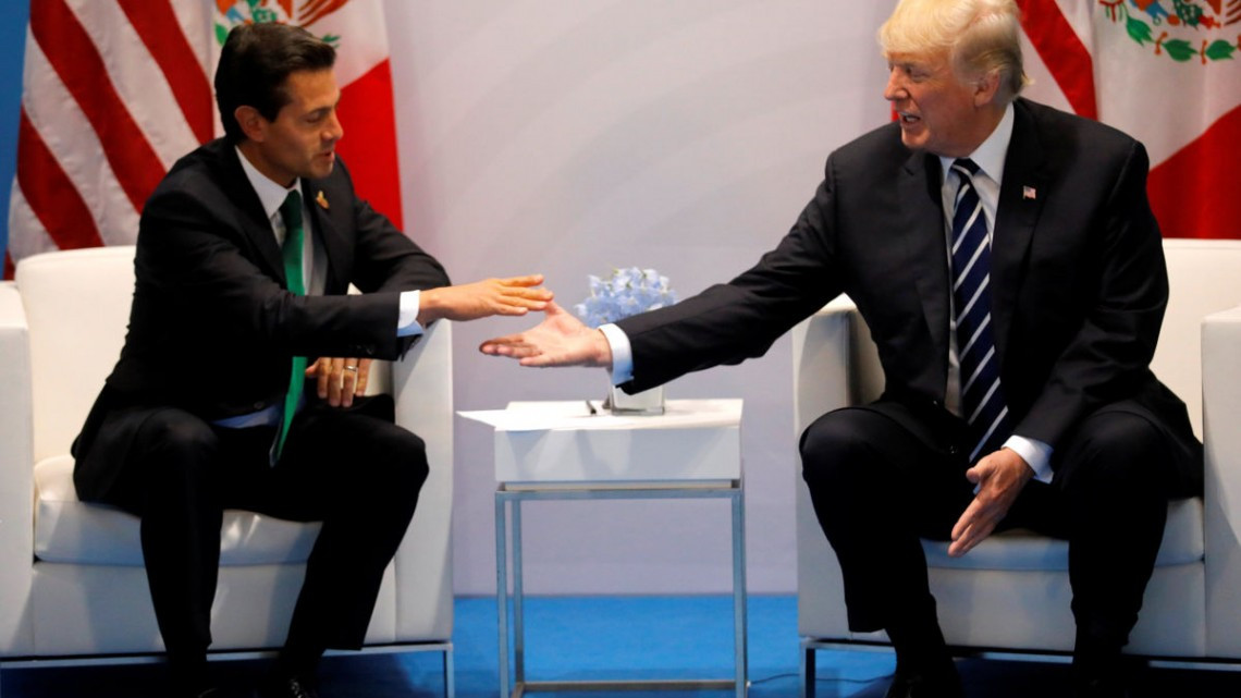 Trump y Peña Nieto se reúnen