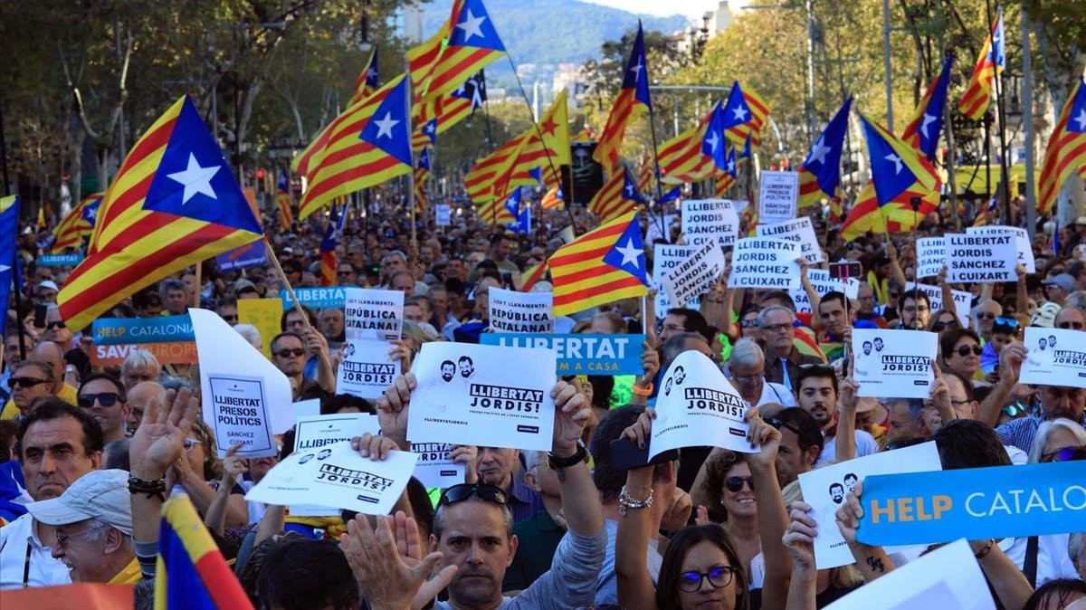 Así se vive la marcha en Barcelona
