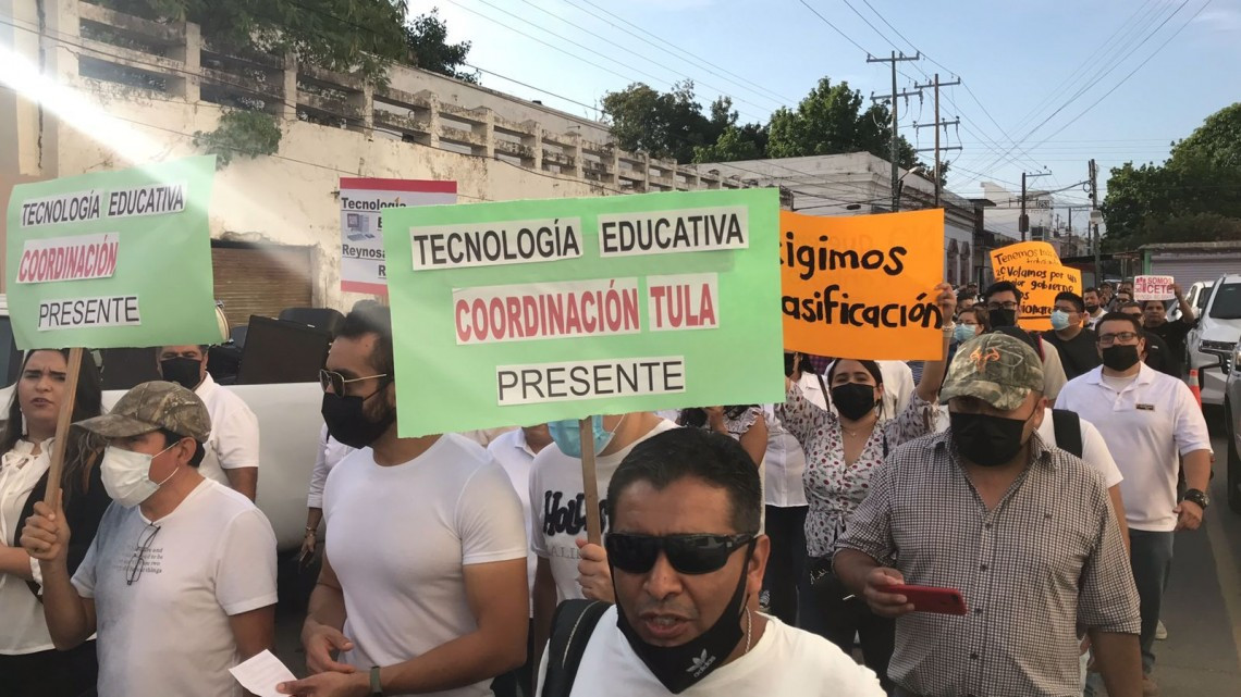 Trabajadores de la SET se manifiestan; piden basificación