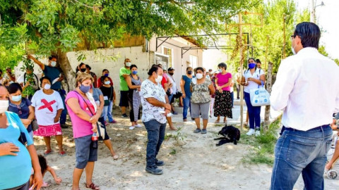 Voluntariado DIF Reynosa al pendiente de las familias de la Colonia La Presa
