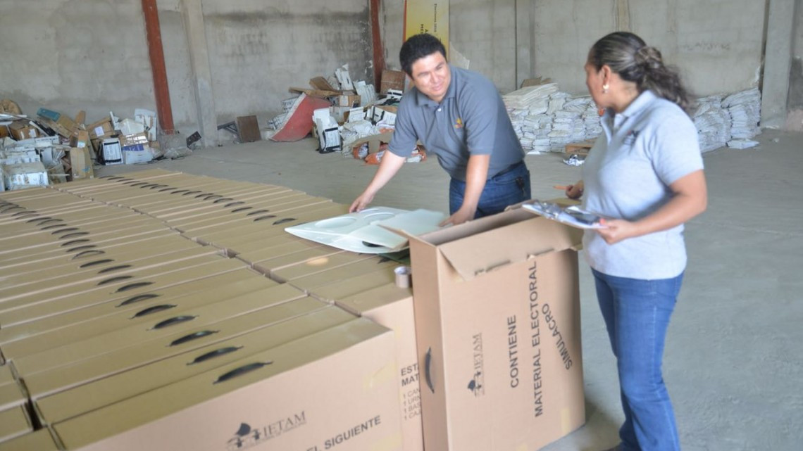 Llega material para Simulacro y capacitación de funcionarios de casilla 