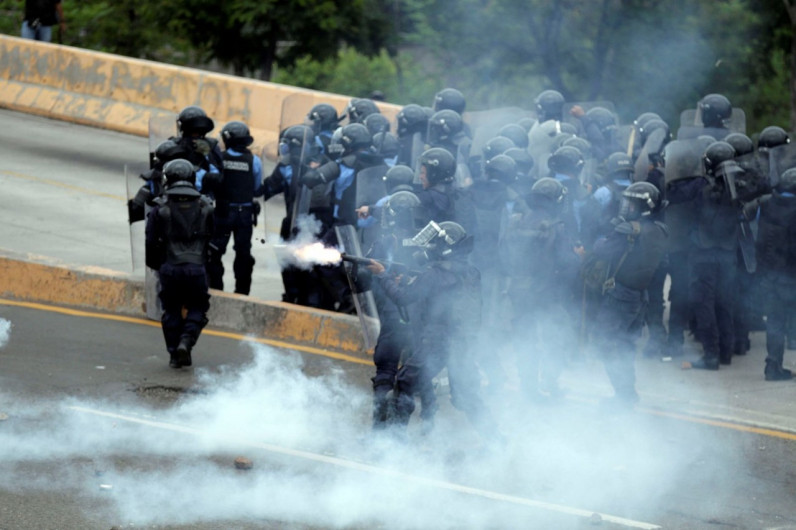 tercer día de paro en Honduras