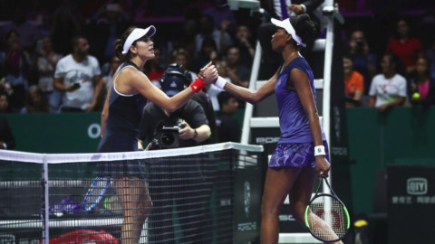 Venus elimina a Garbiñe de la Copa WTA