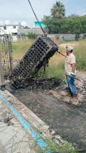 Realizó Comapa limpieza de canastillas en EBAR de las colonias Leal Puente y Las Torres