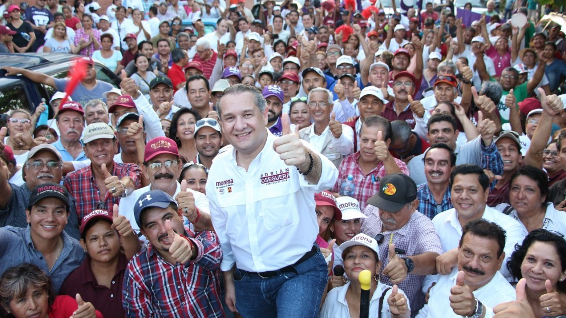 Adrián Oseguera realiza recorrido de agradecimiento a los maderenses