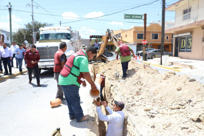 Supervisó Alcalde Carlos Peña Ortiz obra de rehabilitación de drenaje 
