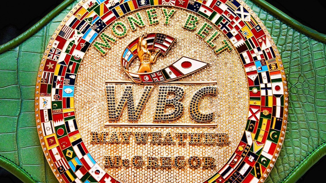 El extravagante cinturón para el ganador entre McGregor y Mayweather