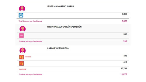 Conoce los primeros resultados preliminares a la alcaldía de Reynosa