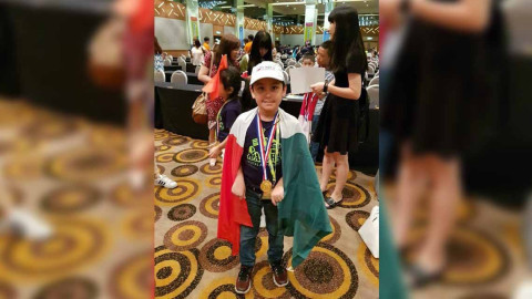 Niño genio de Tampico gana Campeonato Internacional de Cálculo Aritmético mental