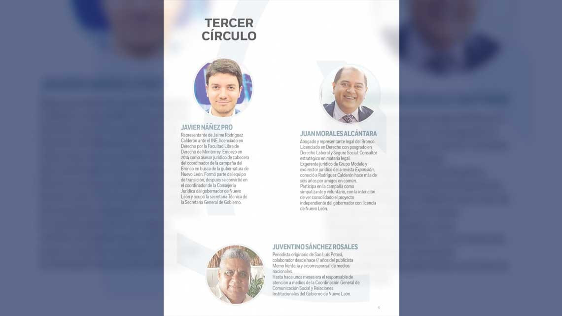 "El Bronco", si equipo de colaboradores incondicional