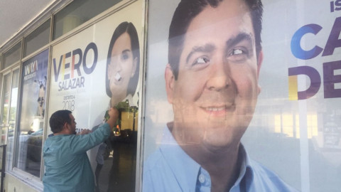 Vandalizan Comité de campaña del Frente por Tamaulipas 