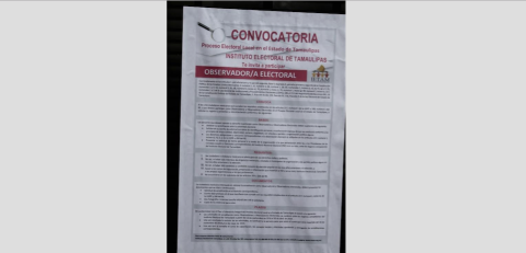 Convocan a ciudadanos como observadores electorales